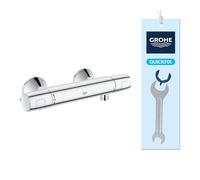 GROHE Mitigeur thermostatique douche Precision Trend – montage mural, anti-brûlure, chromé 34229002