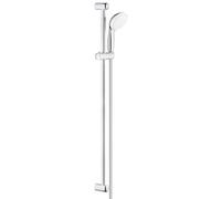 GROHE New Tempesta 100 Glijstangset - 90cm - ronde handdouche - 1 straalsoort - gladde doucheslang - chroom/wit 27925001