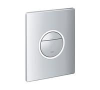 Grohe Nova Light Plaque de commande WC 38809000 double touche ou interrompable, avec LED, chromé