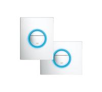 GROHE Nova Cosmopolitan Light plaque de commande WC double chasse verticale horizontale incluant éclairage LED chromé 38809000