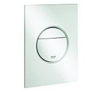 Grohe Nova Cosmopolitan S Plaque de commande 37601SH0, blanche, Commande à 2 volumes / marche / arrêt