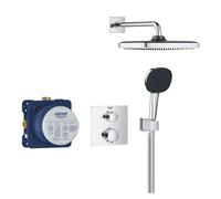 GROHE QuickFix Precision Thermostat Perfect Système de douche encastré - tête de douche Vitalio Comfort 250 - chrome. 34882000