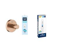 GROHE Pack Start Crochet Porte-Peignoir Bronze Brossé Warm Sunset avec Colle QuickFix A1, Installation facile, Temps de durcissement 24 heures, 41173DL0 + 41127000