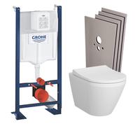 Pack WC Bâti Autoportant Rapid SL WC sans bride Integra avec fixations invisibles + Abattant softclose + Set habillage
