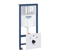 Pack WC Bâti-support Rapid SL + Plaque de Commande Skate Cosmopolitan Chrome + Fixations + Set d'isolation (38528001-1)