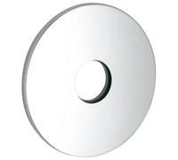 GROHE Pièce de rechange, rosace pour robinetterie, montage facile | Rosace pour masquer proprement les raccordements muraux, sur mesure, matériau anticorrosion (chrome, 46587000)
