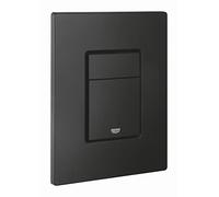Grohe Even Plaque de commande double touche, Technologie anti-empreintes, Noir mat (38966KF0)