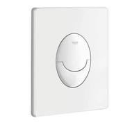 GROHE Skate Air - Plaque de commande pour WC avec double chasse et marche/arrêt blanc / blanc