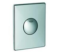 GROHE Bouton de chasse d'eau pour WC Skate – StarLight Chrome – 37547000