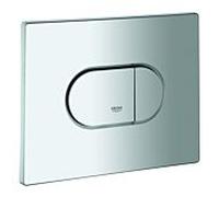 Grohe Grohe Plaque de recouvrement 42379 avec bouton-poussoir chrome mat Quantité:1