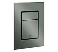 Plaque de recouvrement du Grohe Skate Cosmopolitan S pour 2 quantités et opération de démarrage + arrêt, 37535AL0, Couleur: graphite dur brossé