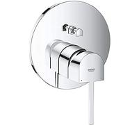 GROHE Plus - Mitigeur monocommande de bain avec 2 sorties et ensemble de douche chrome