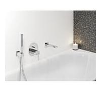 GROHE Bec de baignoire Plus 13404003 – montage mural, saillie 16,8 cm, chromé