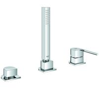GROHE Plus Combinaison de baignoire à 3 trous, avec douchette Euphoria Cube, 2 consommateurs, chromé, 23845003