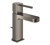 GROHE Plus Mitigeur monocommandé pour lavabo, S-Size, saillie 111mm, vidage à tirette, 32612AL3, Couleur: graphite dur brossé