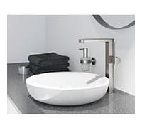 Mélangeur monocommande Grohe Plus, DN 15, taille XL, pour lavabos sur pied, sans vidage, 32618DC3, Couleur: acier super