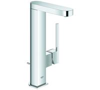 GROHE Plus Mitigeur monocommandé pour lavabo, L-Size, saillie 120mm, orientable, vidage à tirette, 23851003, Couleur: chrome