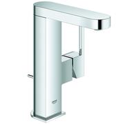GROHE Plus Mitigeur monocommandé pour lavabo, M-Size, saillie 120mm, orientable, vidage à tirette, 23871003, Couleur: chrome