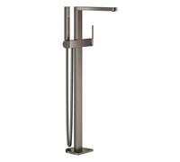 GROHE Plus partie apparente pour robinet de baignoire autoportant avec inverseur avec bec 28,2 cm avec douchette à main et flexible de douche 125 cm graphite dur brossé 23846AL3