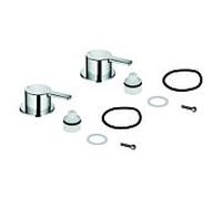 Grohe poignées Lineare 48357 48357000 marquage bleu / rouge chromé