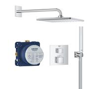 Grohe Precision Cube ensemble de douche encastré avec thermostat avec douche pluie chrome 34879000