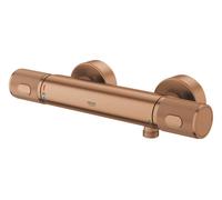 GROHE Precision Feel Mitigeur thermostatique pour douche, portée 313mm, 34790DL0, Couleur: coucher de soleil chaud brossé