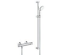 Grohe Precision Flow thermostat de douche 34842000 chromé , apparent, avec set de douche Vitalio Go 100