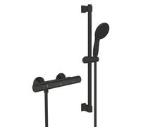 GROHE Precision Start colonne de douche - 1 jet - thermostatique - barre 60cm - noir mat 345972431