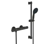 Grohe Precision Start ensemble de douche mural avec thermostat noir 345972431