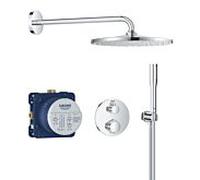 Grohe Precision système de douche thermostatique 34880000 encastré avec Vitalio Rain Mono 310, chromé