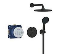 Grohe Precision système de douche thermostatique 348832430 encastré avec Vitalio Start 250, noir mat