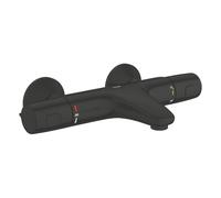 Grohe Precision Trend QuickFix Robinet de baignoire - thermostatique - avec inverseur - avec raccords - entraxe 15cm - Noir mat 1022162432