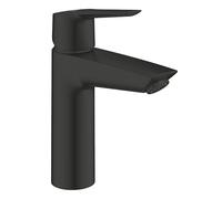 GROHE QUICKFIX MITIGEUR DE LAVABO START, bonde de vidage Clic-Clac, outil de montage fourni, Economie d'eau, Taille M, Noir Mat, 242042432