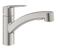 Grohe QuickFix Start mitigeur de cuisine 30531DC1 supersteel, double douchette extractible