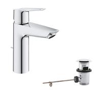 GROHE Mitigeur de lavabo QuickFix Start M-Size 23455002 avec garniture de vidage, chromé