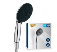 GROHE QuickFix Vitalio Start 110, Ensemble de douche avec Douchette Ronde 2 jets (Pluie et Stimulant) avec Flexible 1,5m, Economie d'Eau, Sélection Facile, Procédé Anti-Calcaire, Chromé, 2696010E