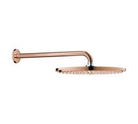 Grohe Douche de tête Rainshower Cosmopolitan 26066DA0 1 jet coucher de soleil chaud avec bras 380mm