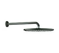 Grohe Rainshower Cosmopolitan douche de tête 26066AL0 graphite dur brossé, avec bras de douche, 380 mm