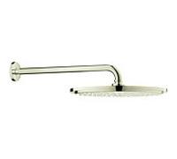 Grohe Rainshower Cosmopolitan douche de tête 26066BE0 nickelé poli, avec bras de douche, 380 mm
