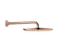 Grohe Rainshower Cosmopolitan douche de tête 26066DA0 coucher de soleil chaud, avec bras de douche, 380 mm