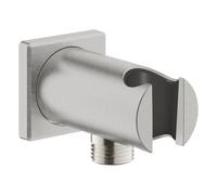 GROHE Rainshower Coude mural - 1/2" - avec support - rosace carrée - Supersteel 26659dc0