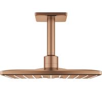 Grohe Rainshower douche à effet de pluie avec bras 31x31 cm carrée Brushed Warm Sunset 26481DL0