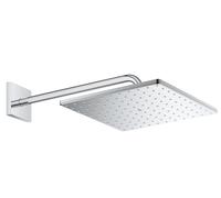Grohe Rainshower douche à effet de pluie avec bras 31x31 cm carrée StarLight Chrome 26563000