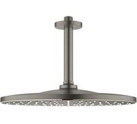 Grohe Rainshower douche à effet de pluie avec bras 31x31 cm ronde Brushed Hard Graphite 26560AL0