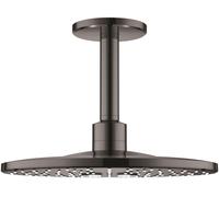 Grohe Rainshower douche à effet de pluie avec bras 31x31 cm ronde Hard Graphite 26477A00