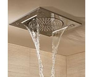 Grohe Rainshower douche de tête 27939001 38, 2000 x 45,6 cm, avec 3 types de jets, chromé