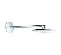 Grohe Rainshower Douche de tête Smartcontrol 360 Duo 26254LS0, blanc lune, bras de douche 450mm