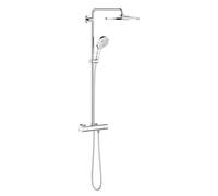 Grohe Rainshower ensemble de douche mural avec thermostat oui StarLight Chrome 26647000