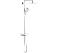 GROHE Rainshower SmartActive 310 Système de douche avec mitigeur thermostatique, avec douchette à main et douche de tête, montage mural, GROHE EcoJoy, 27968001