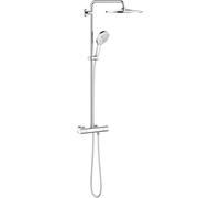 Grohe Rainshower ensemble de douche mural avec thermostat StarLight Chrome 26648000